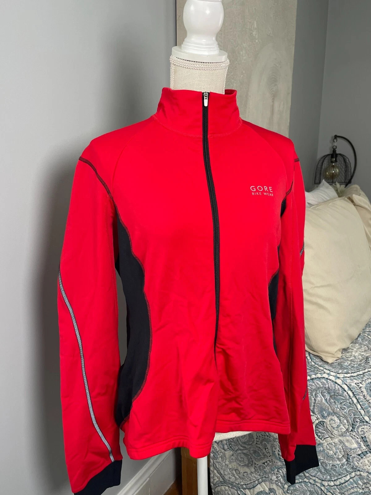 gore-bike-wear cycling full zip fleece reflect jacket