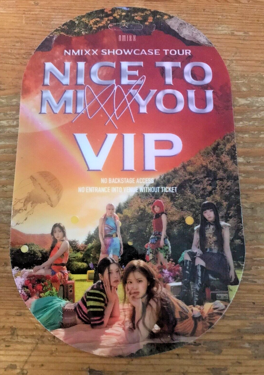 Nmixx Showcase Tour VIP Pass Nice To Mixx You Laminate Ticket K