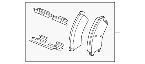 Pastilla de freno de disco delantera genuina GM 2011-2017 Chevrolet Sonic Cruse Limited 42570931 Foto 2 de 3