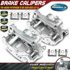 2x Brake Caliper w/ Bracket Front Side for Nissan Pathfinder R51 Navara NP300