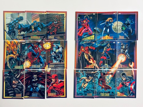 Marvel Universe Series IV 1993 4 juego base completo de 180 cartas y 4 cartas de persecución en papel de aluminio - Imagen 4 de 14