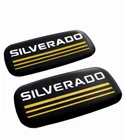 2X Fits 99-07 Silverado Side Roof Pillar Cab Emblem Badge Nameplate Yellow