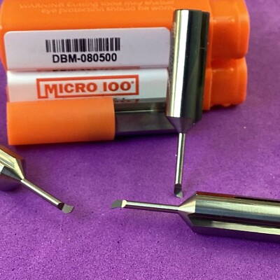 MICRO 100   DBM-080500  Miniature Coolant Thru Boring Bar .080  AlTiN Machinist