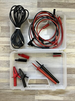 Silicon Deluxe Back Probe Electrical Multimeter Test Leads Set W/ Alligator Clip