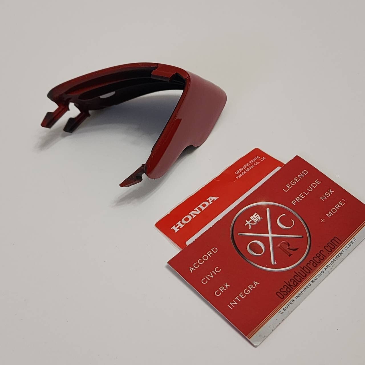 Genuine OEM 99-01 Acura NSX Front Bumper Tow Hook Cover Cap NEW Formula Red R510