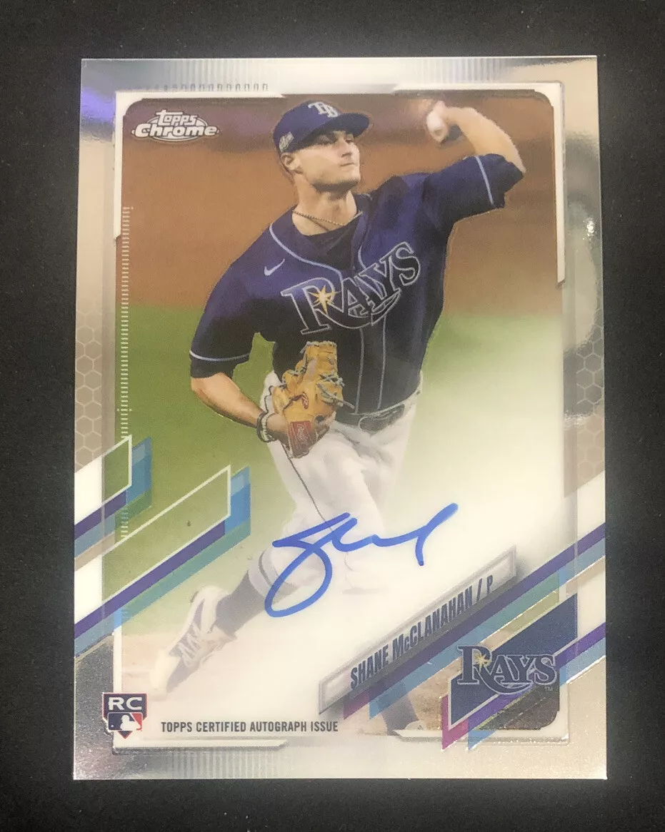 2021 Topps Chrome Shane McClanahan Rookie Auto Rookie RC Tampa Bay