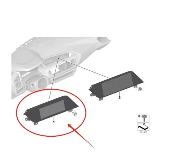 Pantalla táctil LCD de 8,8 pulgadas para BMW Z4 G29 8717542 65508717542 017295 Foto 3 de 4