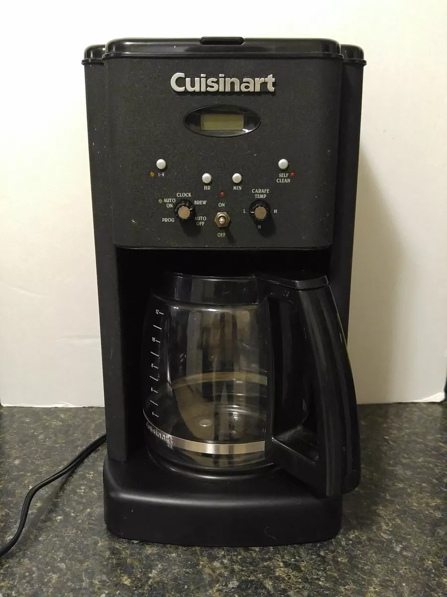 Cuisinart Brew Central 12 Cup Programmable Coffee Maker Brewer Black DCC 1200C