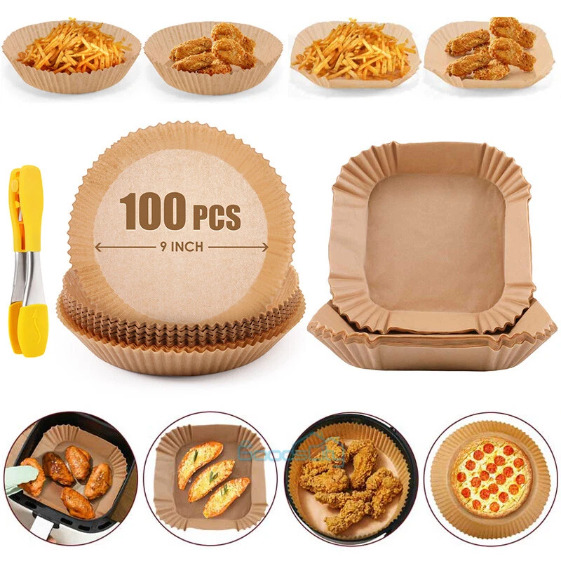 Air Fryer Liners 100 pcs Disposable Parchment Paper Liner Non Stick Food