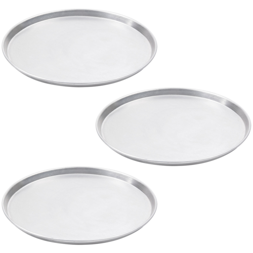 Pack of 6 NEW Pizza Plate Round Pan 150mm 6" Tray Oven Stone Aluminium 15cm - Picture 1 of 5