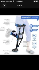 Used IWalk 3.0 Hands Free Crutch Knee Crutch Alternative to Crutches