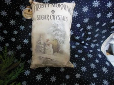 Primitive Frosty Morning Sugar Crystals Shelf sitter/Cupboard Tuck/Ornie/