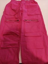 Shien Cargo Wide Leg Drawstring Pants Large