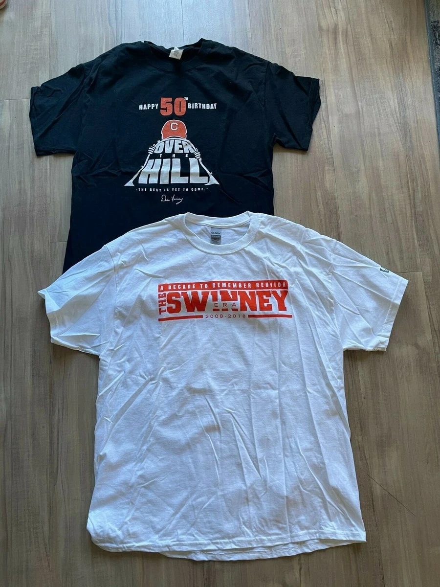 Set of 2 Clemson Football Team Issued Shirts L & XL Dabo Era Reunion Birthday