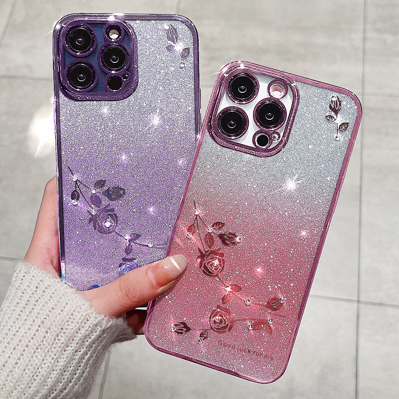 Custodia Di Lusso Con Glitter E Diamanti Per IPhone 17 Air 16 Pro - Foto 7