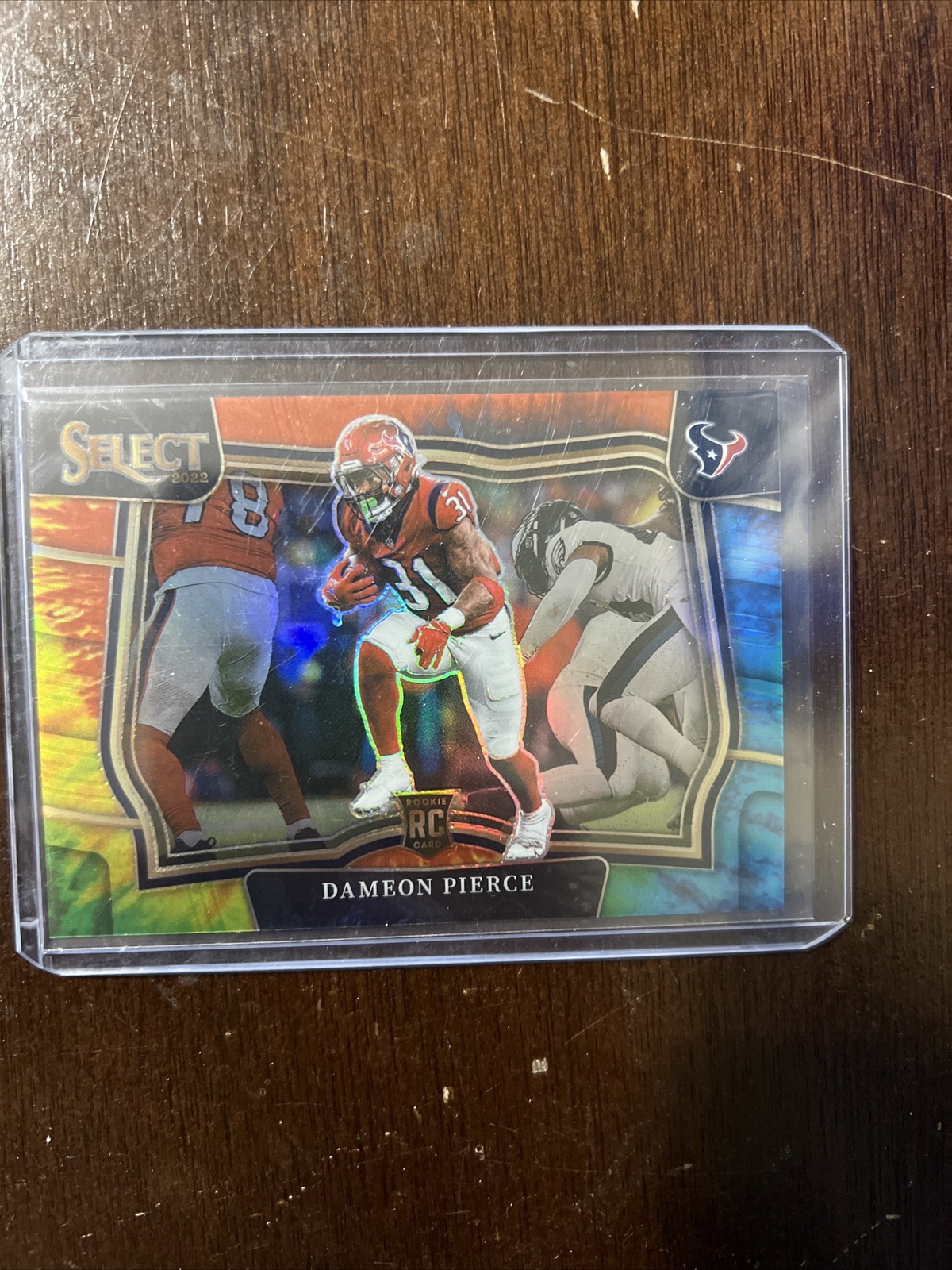 Dameon Pierce Rc 2022 Panini Select Field Tie Dye Refractor Houston Texans #/25