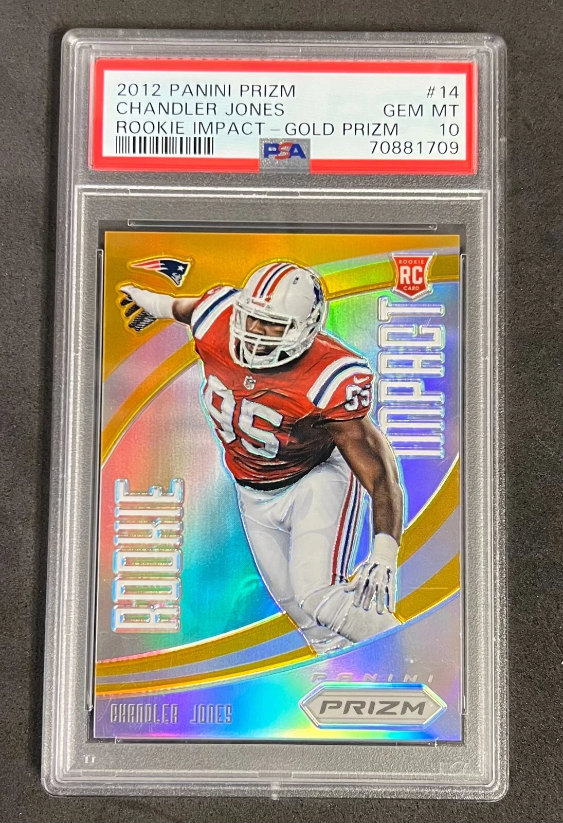 Chandler Jones Panini Prizm Rookie Impact #14 Gold Prizm