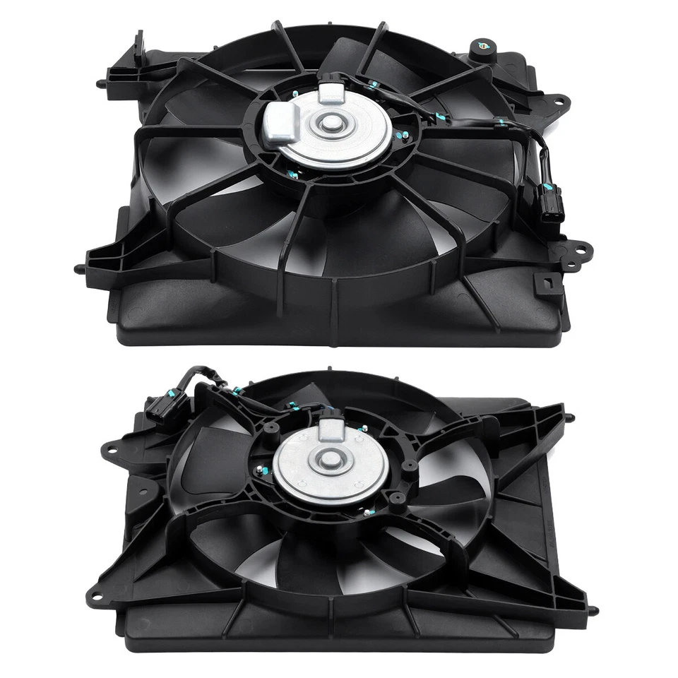 AC Condenser and Radiator Cooling Fan Assembly For 2016 2017 2018 Honda HR-V Foto 4 de 4