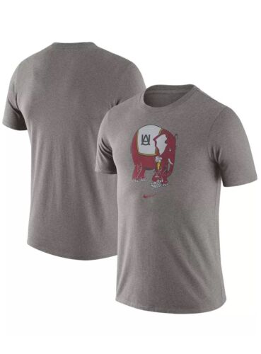 Nike Alabama Crimson Tide Football Old School Logo T-Shirt Men’s XXL Gray NWT - Picture 1 of 7