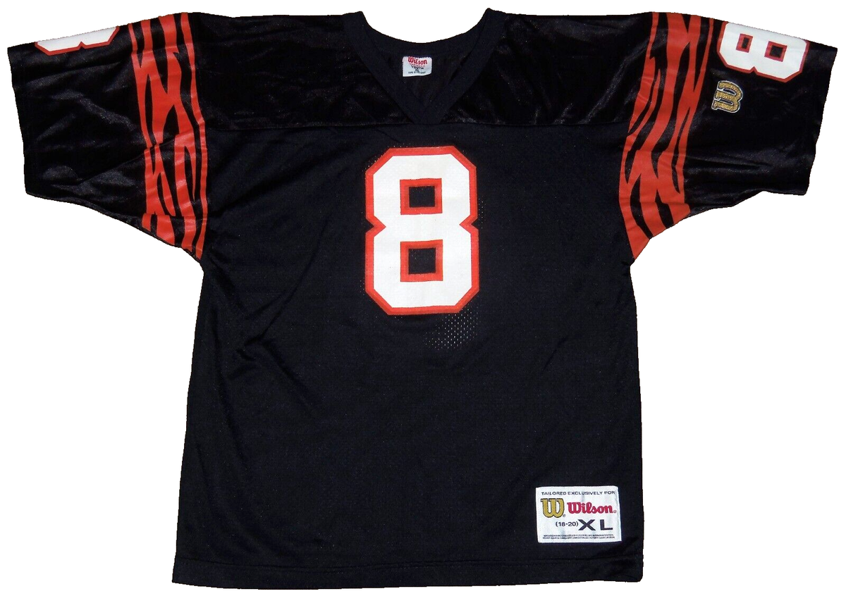VTG 90's JEFF BLAKE CINCINNATI BENGALS NFL WILSON JERSEY YOUTH (18