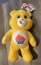 2021 Care Bears Yellow Birthday Bear Plush. Basic Fun 12" New With Tags