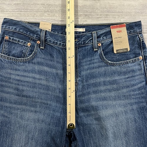 Levi's Women's Mid Rise Low Pro Straight Jeans Med Wash Size 32 (36X31) NWT - Picture 6 of 10