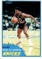 1981-82 Topps Basketball Micheal Ray Richardson (F) New York Knicks #27