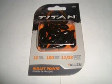 NEW 12 PACK Allen Archery Bullet Points for Target Practice 11/32", 100 Grain