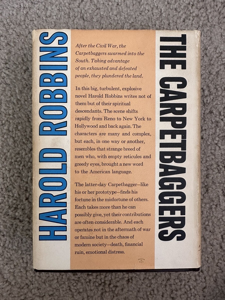 Vintage 1961 The Carpetbaggers Harold Robbins First Edition
