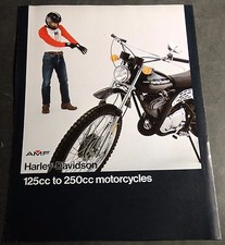 1976 HARLEY-DAVIDSON MOTORCYCLE 125 CC TO 250CC SALES BROCHURE 6 PAGES (466)