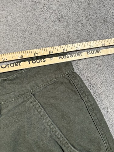 Ring Of Fire Cargo Shorts Mens 33x9 Green Relaxed Fit Cotton Outdoors Hiking - Picture 7 of 11