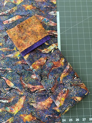 New Handmade Dan Morris Quilting Treasures Aquatica Whales Cotton Pillowcase