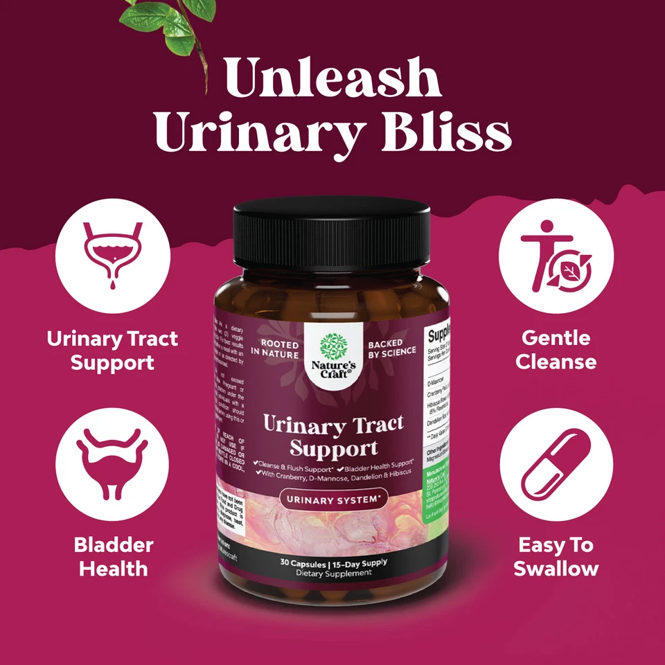 Cápsulas de manosa D para la salud del tracto urinario - Alta potencia con jugo de arándano Foto 4 de 4