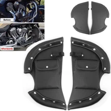 Lower Chap Leg Warmer Wind Deflector For Indian Chief Chieftain Roadmaster Black