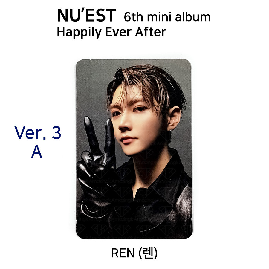 NU'EST 6th mini album Happily Ever After Official Photocard REN | eBay