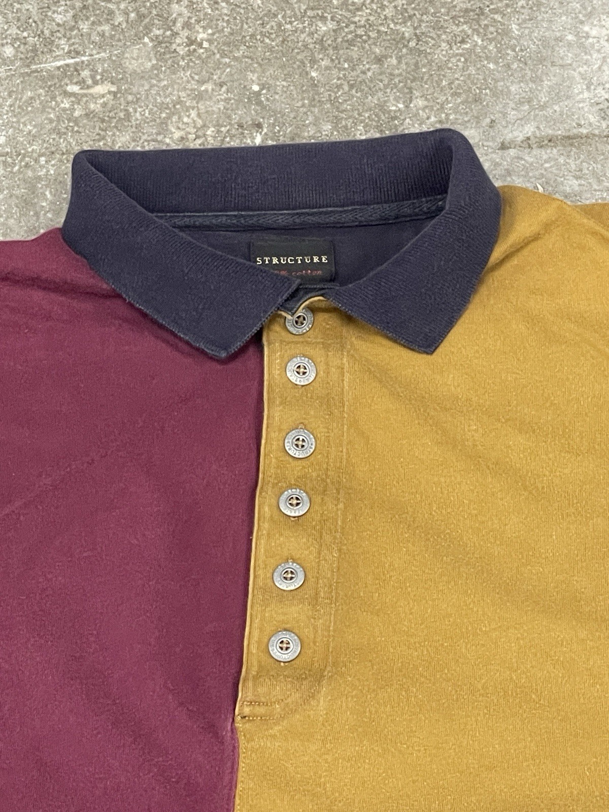 VTG Structure Multicolor Color Blocking Long Slee… - image 2