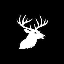 Whitetail Buck Head Profile Deer Hunting Decal Sticker Vinyl Car Truck Window Whitetail Buck Head Profile Deer Hunting Decal Sticker Vinyl Car Truck Window