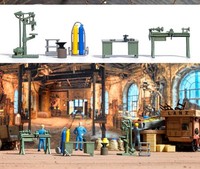 Busch 1185 Handwerker Werkstatt 1:87 Spur HO