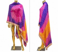 Indian Dupatta Shawl Scarf Women’s Traditional Ethnic Wrap New Without Tags D23