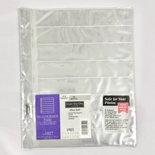 NEW Hallmark PHOTO NEGATIVE SLEEVE 8 REFILL PAGES AR1027 Large 3-Ring/Post Album