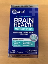 Qunol Extra Strength Brain Health Memory Plus...