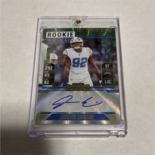 Panini 2024 Contenders Rookie Ticket Justin Eboigbe Chargers Autograph #246 Card