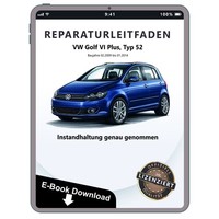 VW Golf 6 Plus 52 2009-2014 Inspektion Wartung Pflege Servicehandbuch Download