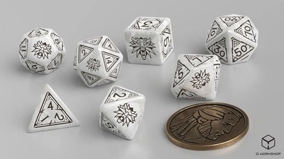 The Witcher Dice Set. Geralt - The White Wolf (2021) | The Witcher Dice Set