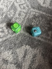 Fidget Cubes Stress Relief Toy Green and Blue