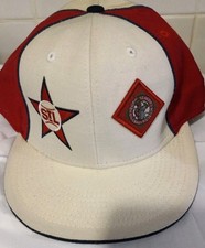 Headgear St Louis Stars NLBM  Baseball Wool Fitted Hat Sz 7 5/8 Off White/red
