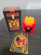 2025 McDonalds Minecraft Adult Happy Meal Fry Helmet w/Unused Code Card