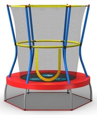 Mini Trampoline with Enclosure Net 48 - inch Red