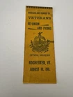 Ribbon- Windsor and Orange County veteran reunion and picnic- Rochester Vt- 1911