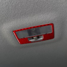 Red Carbon Fiber Interior Rear Roof Reading Light Panel Cover For Mazda 3 04-09